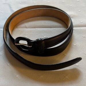 Talbots Black Genuine Leather Belt